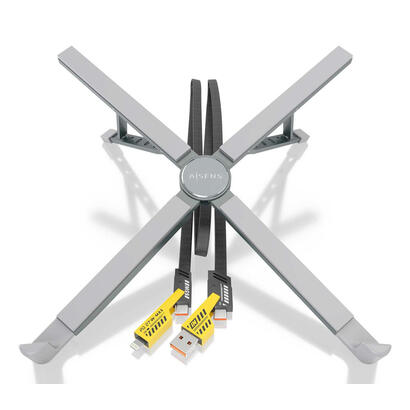 soporte-de-mesa-docking-usb-tipo-c-aisens-asuc-4p021-gr-2xusb-1xusb-tipo-c-1xusb-tipo-c-pd-gris