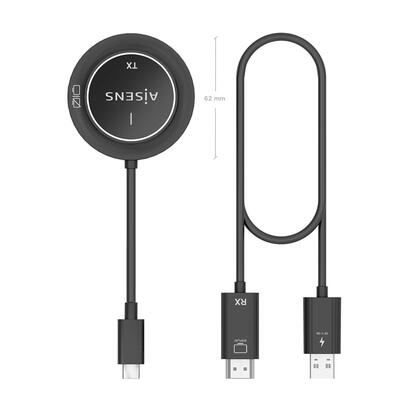 aisens-usb-c-a-hdmi-inalambrico-1080p-30m-negro
