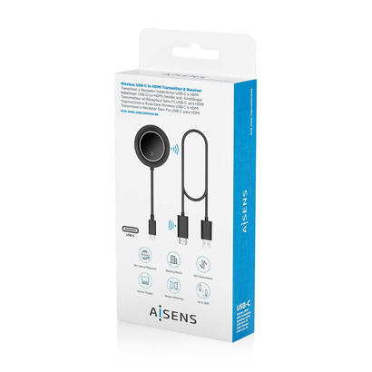aisens-usb-c-a-hdmi-inalambrico-1080p-30m-negro