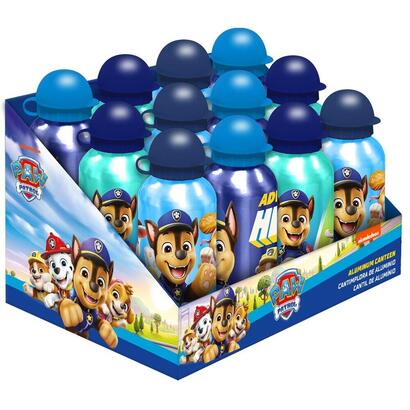 pack-de-12-unidades-cantimplora-aluminio-patrulla-canina-paw-patrol-500ml-surtido