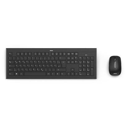 teclado-espanol-raton-hama-cortino-inalambrico-negro