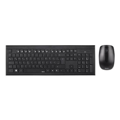 teclado-espanol-raton-hama-cortino-inalambrico-negro