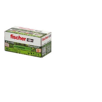 fischer-ux-green-6x35-r-40-piezas-enchufe-de-pared-35-mm
