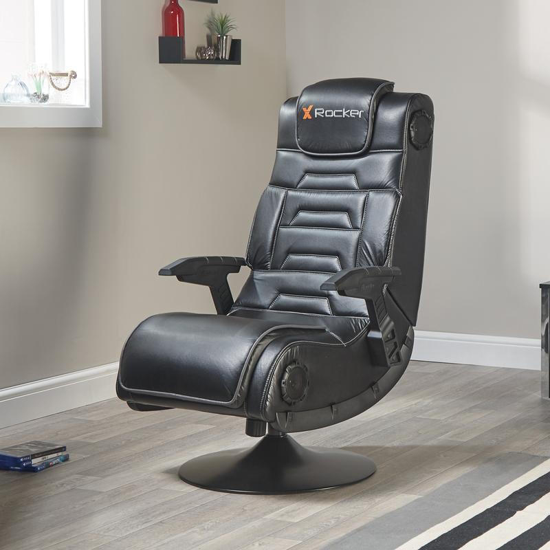 silla-gaming-x-rocker-pro-41-asiento-acolchado-tapizado-negro