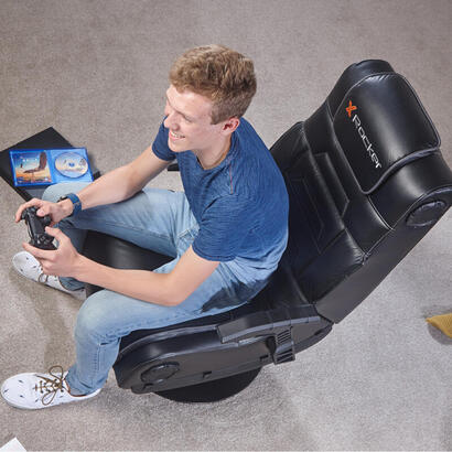 silla-gaming-x-rocker-pro-41-asiento-acolchado-tapizado-negro