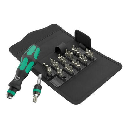 llave-de-tubo-wera-kraftform-kompakt-71-security-32-piezas-negroverde-14-incluye-mango-enchufable-5057114001
