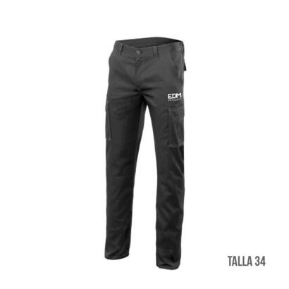 merchandising-pantalon-largo-negro-talla-34-serigrafiado-edm