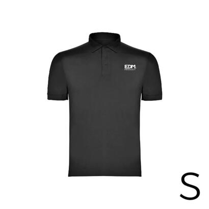 polo-negro-talla-s-manga-corta-bordado
