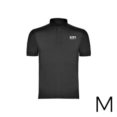 polo-negro-talla-m-manga-corta-bordado