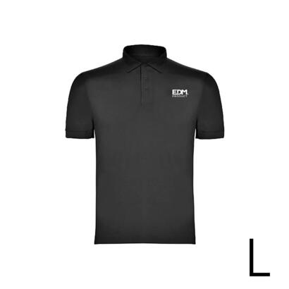 merchandising-polo-negro-talla-l-manga-corta-bordado-edm