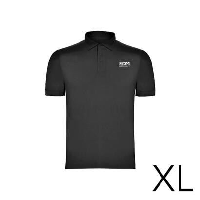 merchandising-polo-negro-talla-xl-manga-corta-bordado-edm