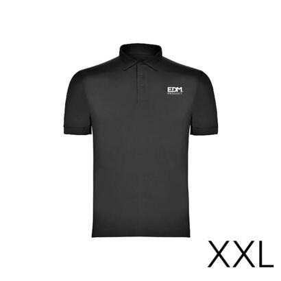 merchandising-polo-negro-talla-xxl-manga-corta-bordado-edm