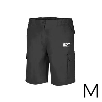 merchandising-bermuda-negra-talla-m-serigrafiada-edm