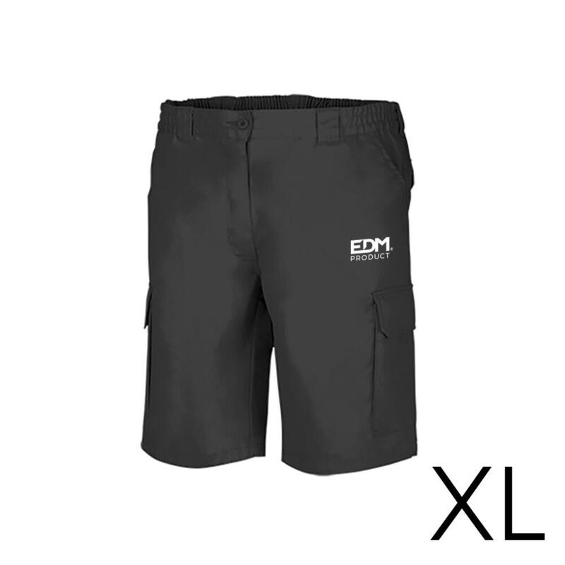 merchandising-bermuda-negra-talla-xl-serigrafiada-edm