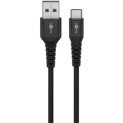 goobay-cable-textil-supersoft-usb-20-conector-usb-a-conector-usb-c-negro-1-metro-74526