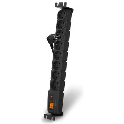 regla-de-enchufes-acar-s8-fa-5-m-negra
