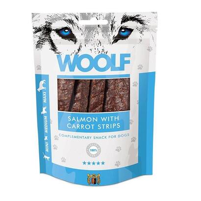 premio-para-perros-woolf-salmon-with-carrot-strips-100g
