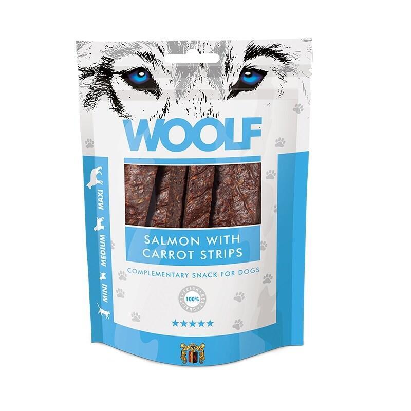 premio-para-perros-woolf-salmon-with-carrot-strips-100g