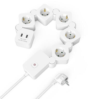 hama-home-regleta-5-tomas-2xusb-interruptor-14m-flexible-blanco