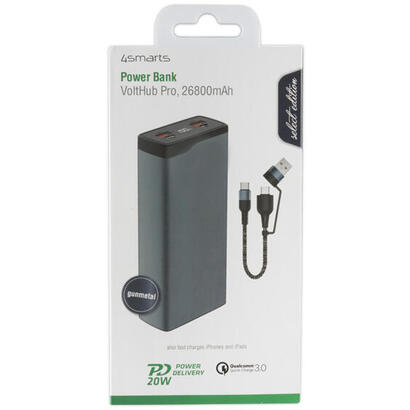 4smarts-powerbank-volthub-pro-26800mah-quickcharge-pd-gunmetal