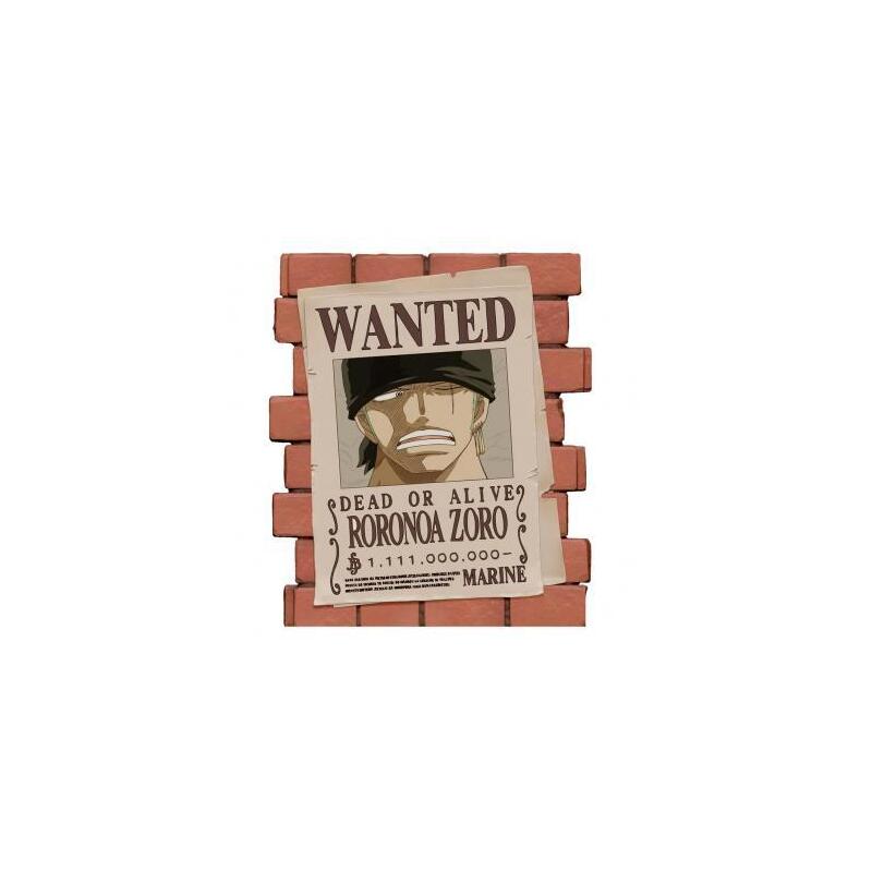 hucha-one-piece-afiche-wanted-zoro