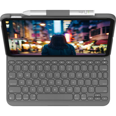 logitech-slim-folio-caja-de-teclado-y-folio-inalambrico-bluetooth-le-azerty-frances-gris-oxford-para-apple-109-inch-ipad-10-gene
