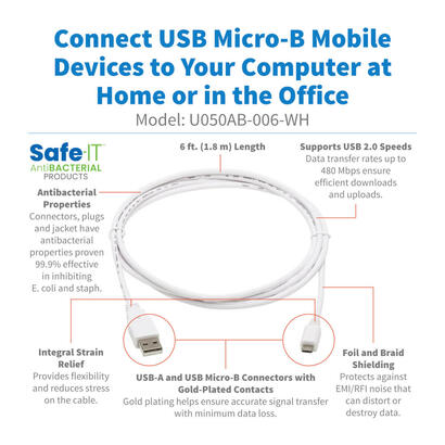 tripp-lite-u050ab-006-wh-cable-usb-183-m-micro-usb-b