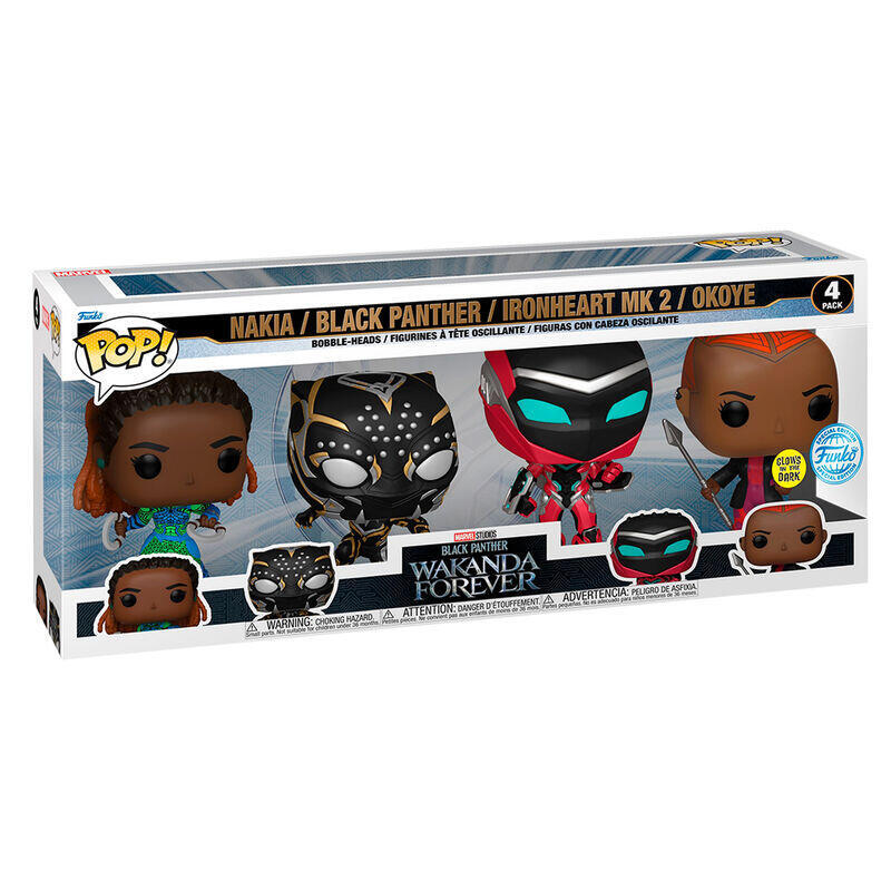 blister-4-figuras-pop-marvel-black-panther-wakanda-forever-exclusive