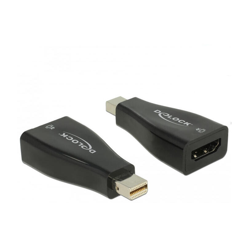 delock-mini-dp-12-m-hdmi-h-4k-passiv-negro delock-mini-dp-12-m-hdmi-h-4k-passiv-negro