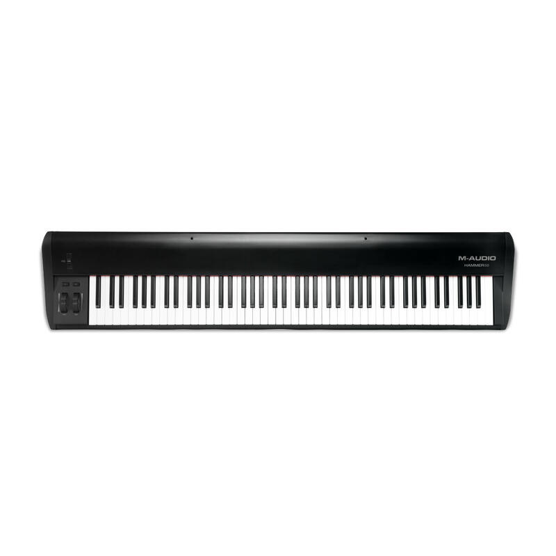 teclado-m-audio-hammer-88-midi-88-llaves-usb-negro-blanco teclado-m-audio-hammer-88-midi-88-llaves-usb-negro-blanco