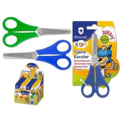 pack-de-24-unidades-bismark-kids-tijera-escolar-para-zurdos-mangos-en-plastico-punta-roma-colores-azul-y-verde