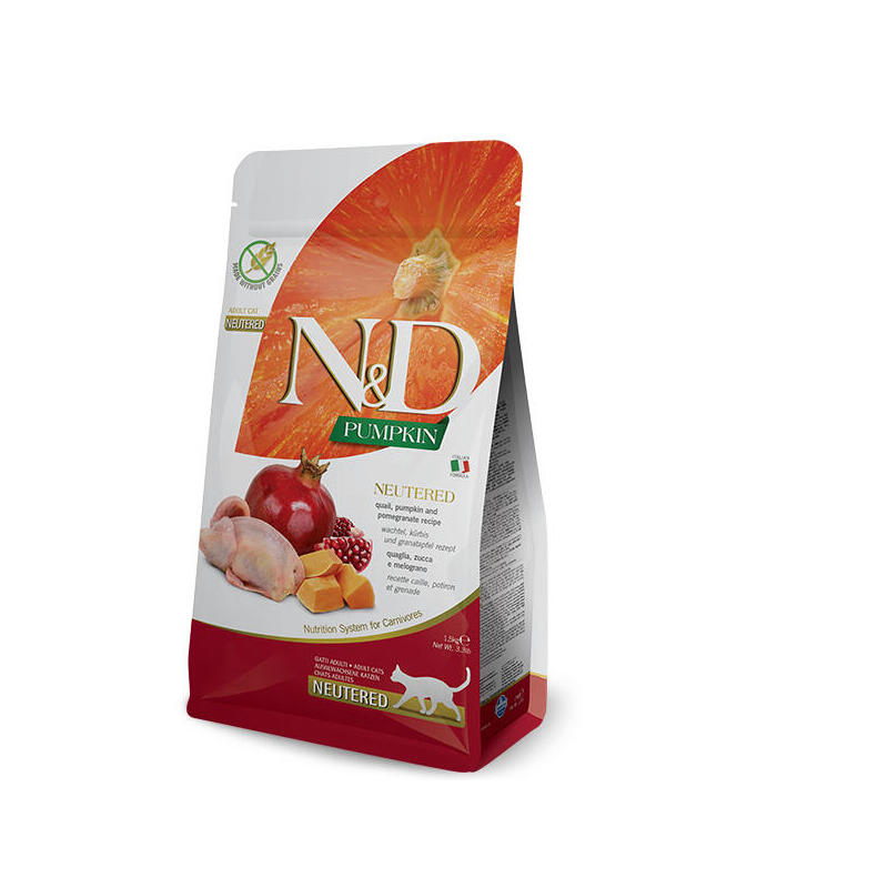 comida-seca-para-gatos-farmina-pumpkin-nd-neutered-quail-5kg