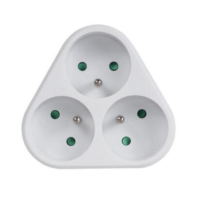 maclean-mce214-adaptador-de-enchufe-electrico-tipo-e-fr-tipo-f-blanco