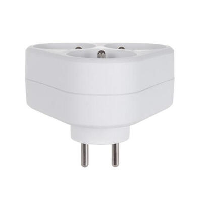 maclean-mce214-adaptador-de-enchufe-electrico-tipo-e-fr-tipo-f-blanco