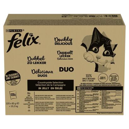 comida-humeda-para-gatos-purina-felix-fantastic-duo-mix-countryside-120x85g