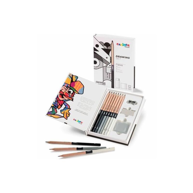 carioca-plus-drawing-set-de-dibujo-con-8-lapices-de-grafito-surtidos-accesorios