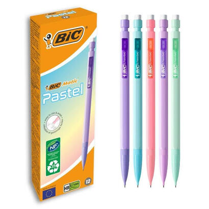 bic-portaminas-matic-pastel-070mm-caja-12-csurtidos