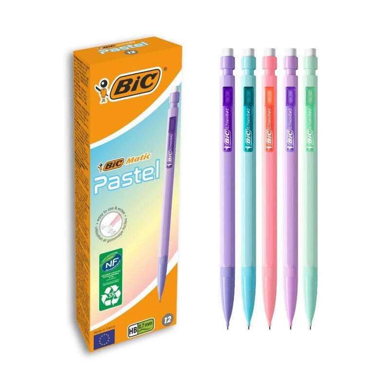 bic-portaminas-matic-pastel-070mm-caja-12-csurtidos bic-portaminas-matic-pastel-070mm-caja-12-csurtidos