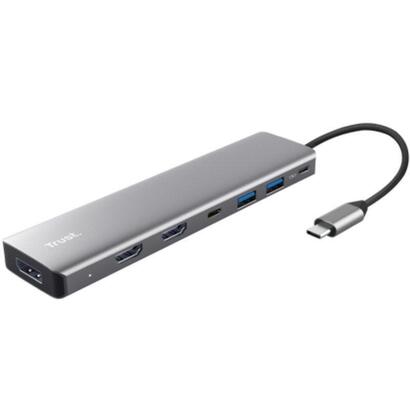 docking-usb-tipo-c-trust-dalyx-2xusb-2xhdmi-1xdisplayport-1xusb-tipo-c-pd-gris