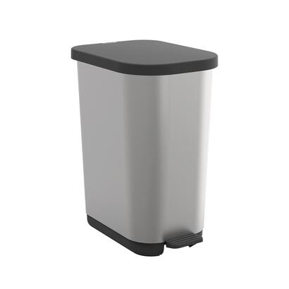 rotho-kosz-na-smieci-z-pedalem-ribo-srebrny-35l