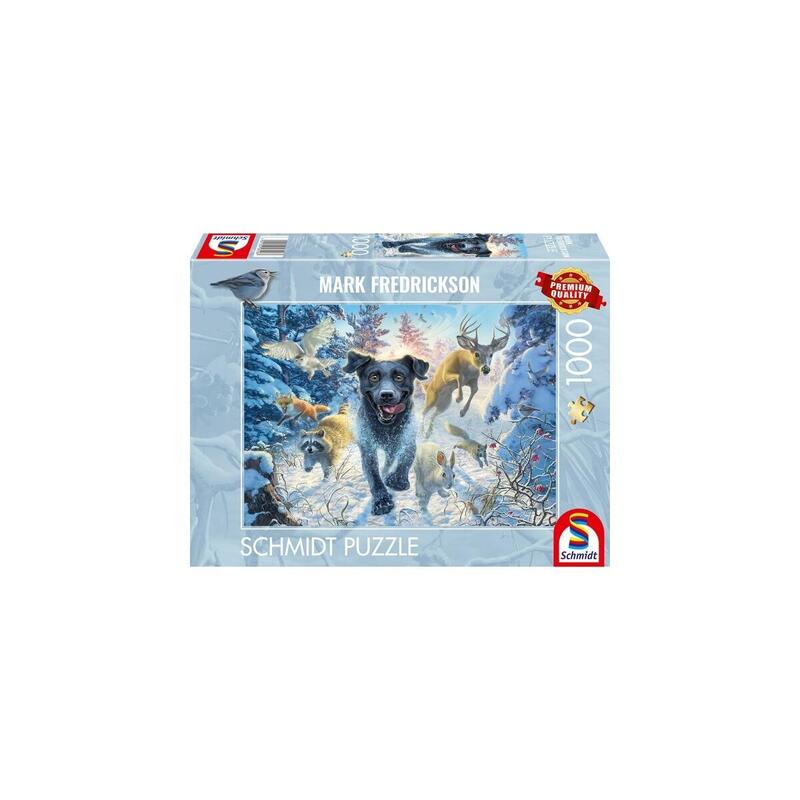 juegos-schmidt-mark-fredrickson-dog-love-black-labrador-in-the-snow-puzzle-1000-parts-58558