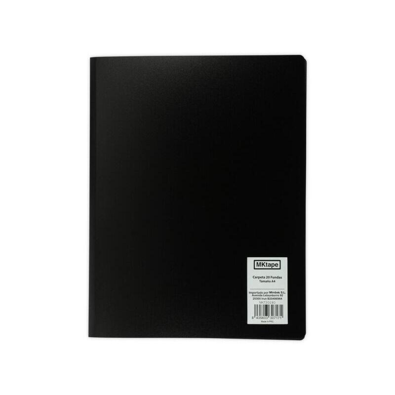 mktape-carpeta-con-20-fundas-portadocumentos-tamano-a4-negro