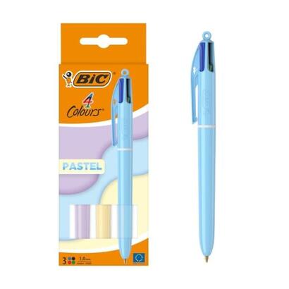 bic-4-colours-pastel-pack-de-3-boligrafos-de-bola-retractil-punta-media-de-10mm-tinta-con-base-de-aceite-cuerpo