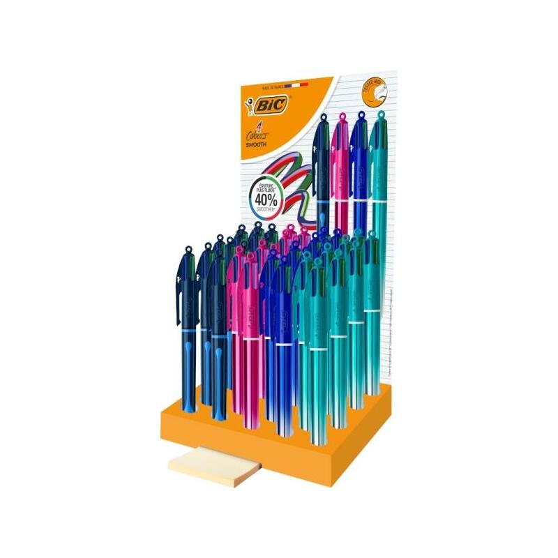bic-4-colours-smooth-gradient-y-drop-expositor-de-36-boligrafos-de-bola-retractil-punta-media-de-10mm-escritura-un