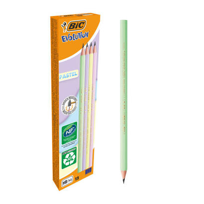 pack-de-12-unidades-bic-evolution-pastel-lapiz-de-grafito-hexagonal-mina-hb-ultrarresistente-sin-madera-no-se