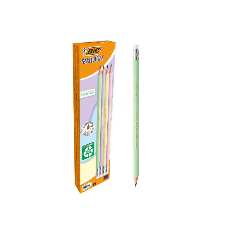 pack-de-12-unidades-bic-evolution-pastel-lapiz-de-grafito-hexagonal-con-goma-mina-hb-ultrarresistente-sin-madera-