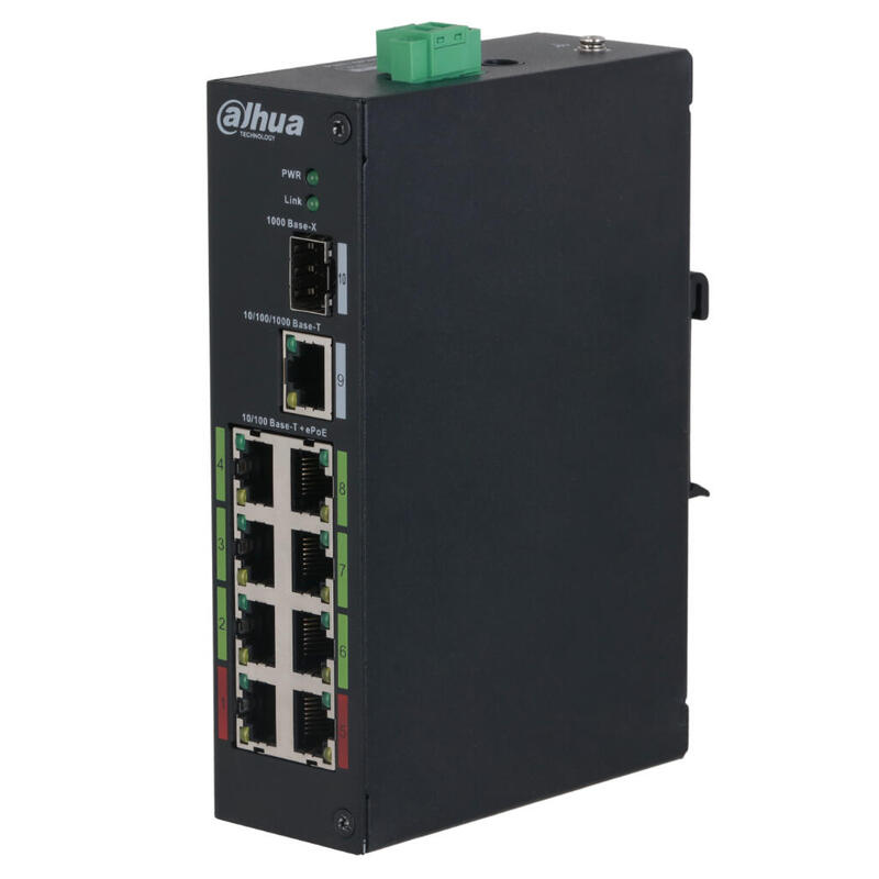 dahua-lr2110-8et-120-v2-switch-rango-temp-extendida-epoe-8-puertos-10100-1rj45-uplink-gigabit-1sfp-gigabit-120w-nomanejable-laye