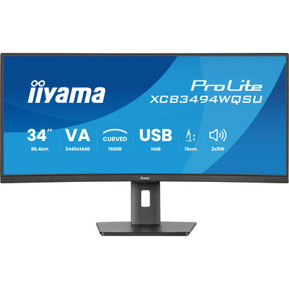monitor-iiyama-prolite-xcb3494wqsu-b1-led-34-negro-matt-wqhd-va-curvado-amd-freesync-premium-panel-de-120hz-xcb3494wqsu-b1