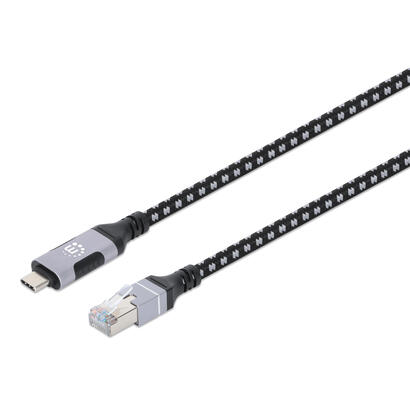 manhattan-394826-cambiador-de-genero-para-cable-rj-45-usb-c-negro-plata