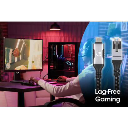 manhattan-394826-cambiador-de-genero-para-cable-rj-45-usb-c-negro-plata